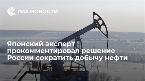 Японский эксперт прокомментировал решение России сократить добычу нефти