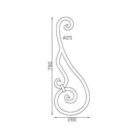 Volute Double Rond Forg E Grande Dimension X Esse Fr