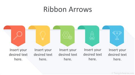 Ribbon Arrows PowerPoint Template - Templateswise.com