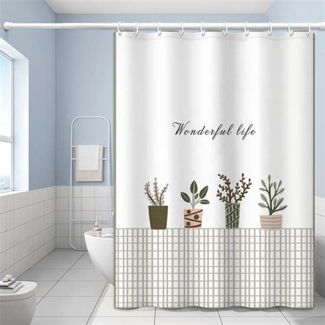 3d Digital Printing Resistant Waterproof Bathroom Shower Curtain Set