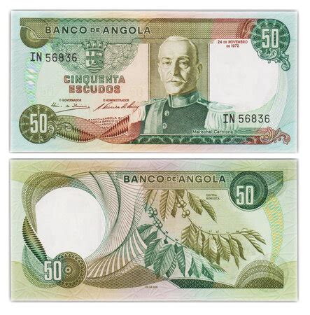 Billet De Collection 50 Escudos 1972 Angola Neuf P100 La Poste