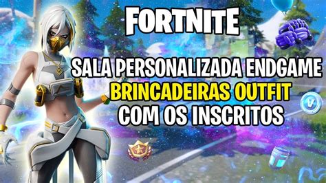 Fortnite Ao Vivo Brincadeiras Outfit Endgame Sala Personalizada