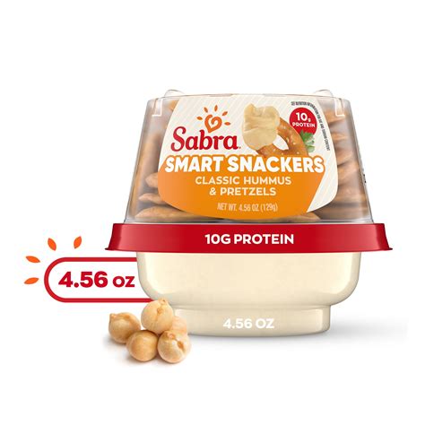 Sabra Snackers Classic Hummus With Pretzels Individual Pack Size