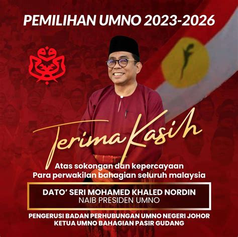 Khaled Nordin Menang Jawatan Naib Presiden Umno Umnopg