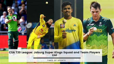 Sa League Joburg Super Kings Squad And Team Players List