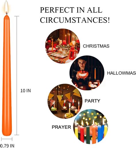 Producto de Navidad Juego de 20 velas de Adviento 15 velas cónicas