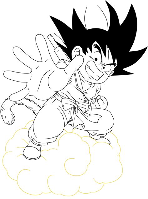 Dragon Ball Kid Goku 43 Lineart By Superjmanplay2 On Deviantart