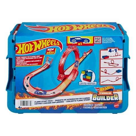 Set De Joaca Hot Wheels Box Track Builder Piste Flame Stunt Hmc