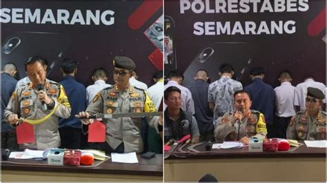 Polisi Amankan 20 Pelaku Tawuran Geng Di Semarang Banyak Remaja Bawa Sajam