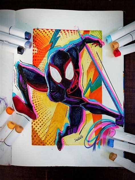 Miles Morales Fan Art Spider Man Across The Spider Verse Spiderman