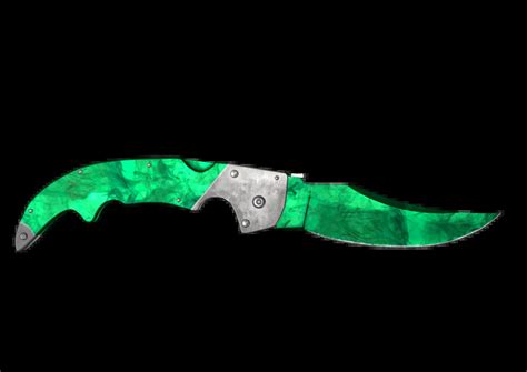 Falchion Knife Gamma Doppler Emerald CS2 Skin Pricempire