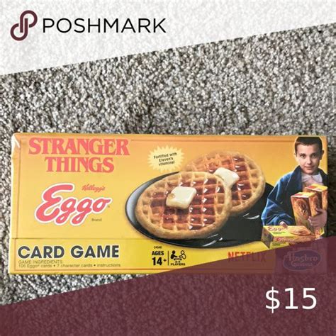 Nib Stranger Things Kelloggs Eggo Waffle Card Game Card Games