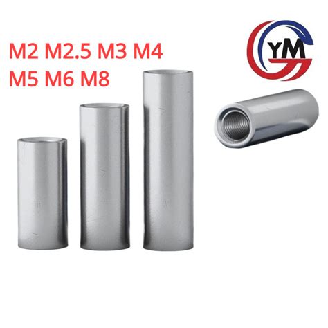 Ymh1 Ống nối ty ren inox Đai ốc nối Nối ren INOX 304 M2M2