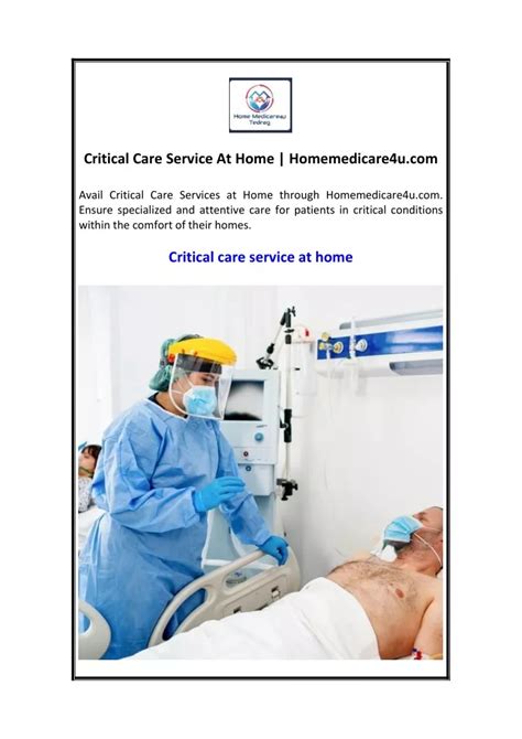 Ppt Critical Care Service At Home Powerpoint