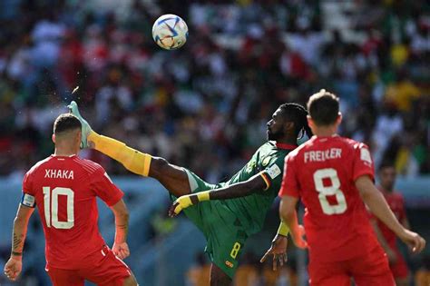 Suíça x Camarões fotos do jogo pelo Grupo G da Copa Superesportes