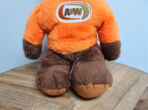 Vintage 1974 Plush A And W Mascot Rooty Root Bear 17 Etsy Canada