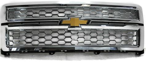 2014 2015 Chevy Silverado Ltz Front Bumper Mesh Chrome Grille