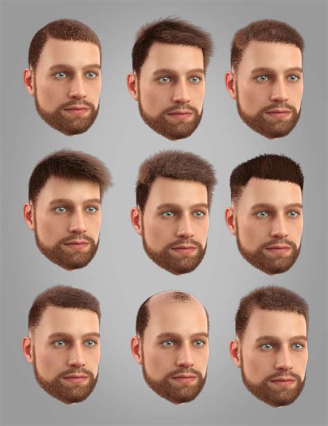 Hair Set For Genesis 8 Male S Daz 3d