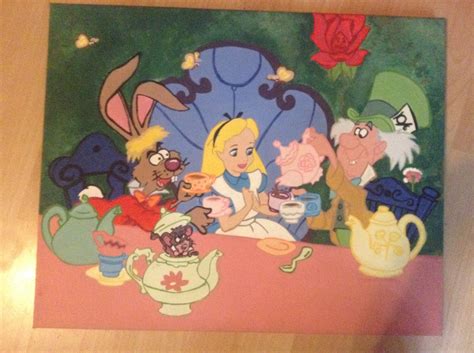 Alice In Wonderland Tea Party Scene Painting