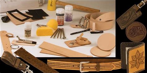 Tandy Deluxe Carving Leathercraft Kit Multiple Beautiful Projects