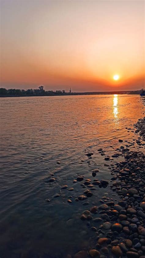 River View During Sunset Stock Photo Image Of Shore 222834576