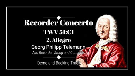 2 Allegro Recorder Concerto TWV 51 C1 Georg Philipp Telemann