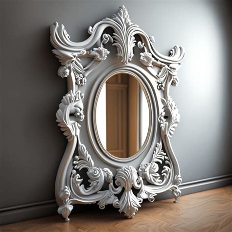 Premium AI Image | framed mirror in living room