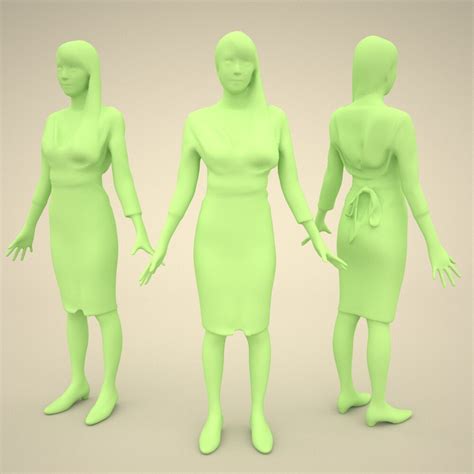 Artstation Animated 3d People 004rika Resources