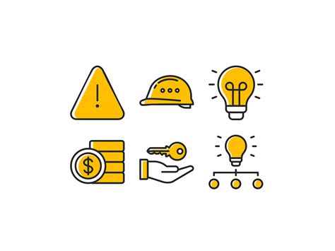 Yellow Icon set by Aleksandar Savic on Dribbble