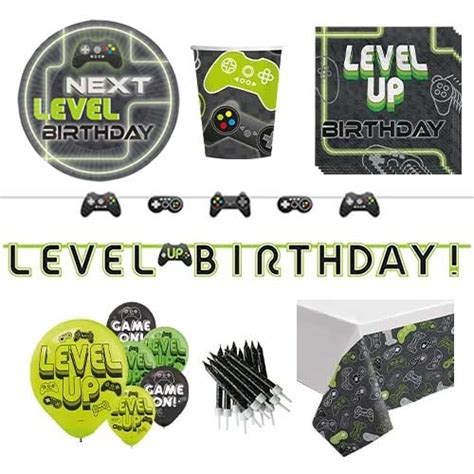 Level Up 8 Person Deluxe Party Pack Partyrama