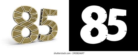 Gold Number Fiftyeight Number Cut Stock Illustration