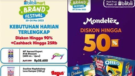 Promo Blibli Hari Ini 22 Mei 2023 Brand Festival Diskon 90 Persen