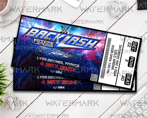 Custom Printable WWE Wrestlemania XL Ticket Road To Wrestlemania