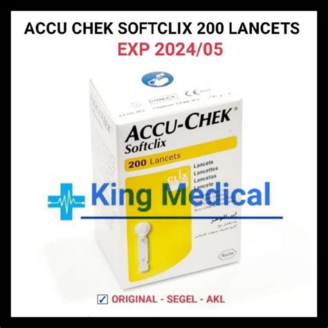 Jual Blood Lancet Accu Check Softclix Isi 200 Performa Dan Active