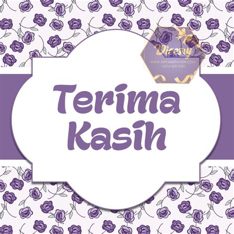 Readymade Stickers – Terima Kasih – Dicesry Gift and Favor Malaysia