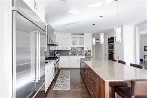 Rosemount Contemporary White Kitchen Transitional Kitchen