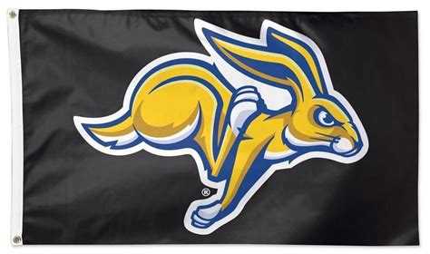 Officially Licensed South Dakota State Black X Flag The Sdsu