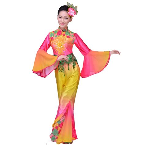 Oriental Dance Costumes Yangko Dance Costume Ladies National Stage ...