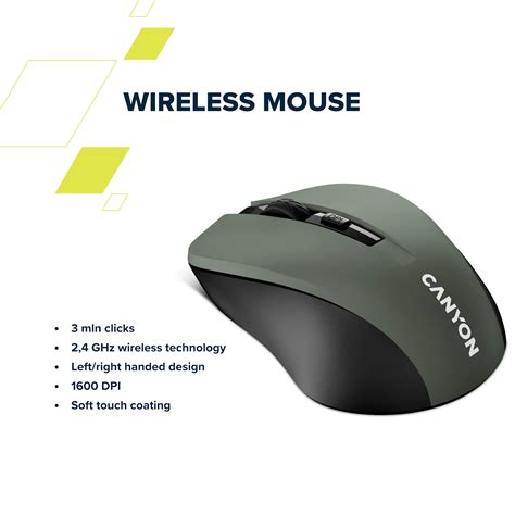 CANYON mouse MW-1 Wireless Yellow