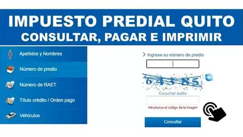 Consulta De Impuesto Predial Quito Por Internet 2024 Ecu11