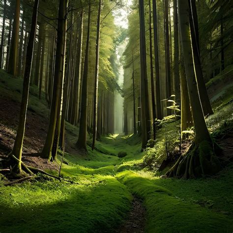 Create Meme Landscape Morning Forest Green Forest Pictures