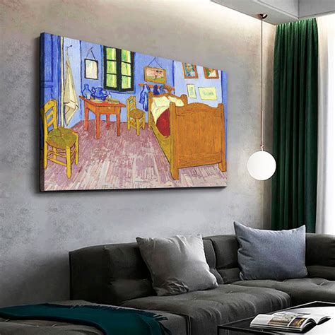 Quadro Decorativo Quarto Em Artes Van Gogh Em Tela Canvas Parcelado