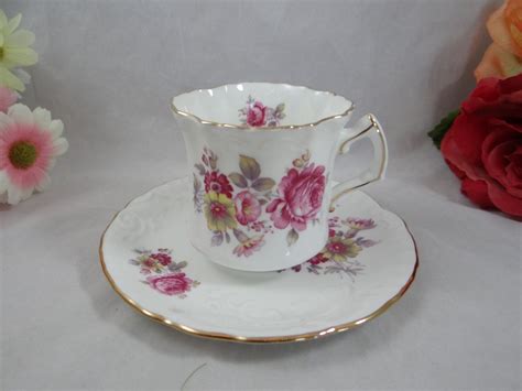 1930s Vintage Hammersley And Co English Bone China Teacup Pink Etsy