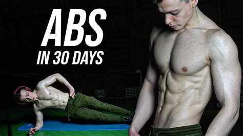 Get Abs In 30 Days Abs Workout Challenge Youtube