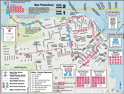 San Francisco Bus Map - Ontheworldmap.com