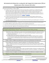 Virginia Evaluacion De Riesgo De Tuberculosis Tb De Virginia Fill