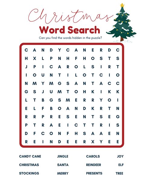 Free Printable Christmas Word Search For Kids —