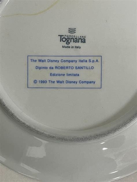 Mickey Mouse Piatto Ceramica Walt Disney Topolino Natale Catawiki