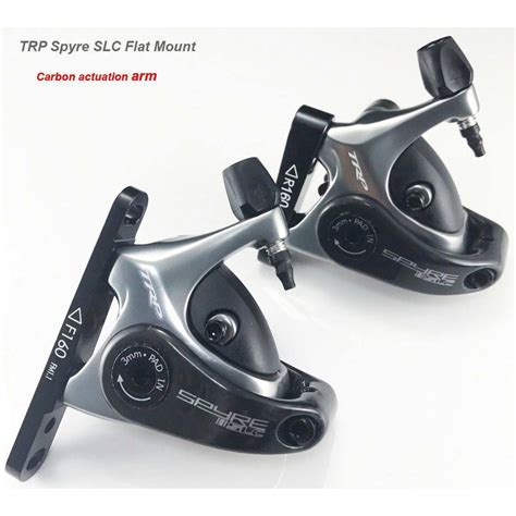 Trp Spyre Slc Road Carbon Mechancial Disc Brake Caliper Flat Mount Set