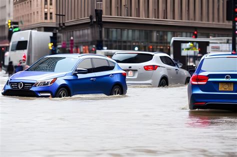 Premium Ai Image Rain In New York City With Flood